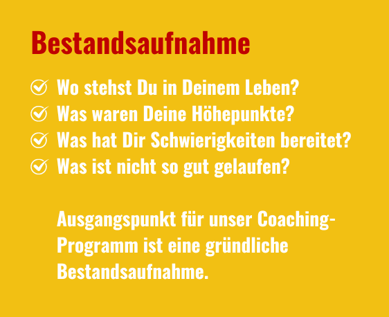 Bestandsaufnahme Bestandsaufnahme