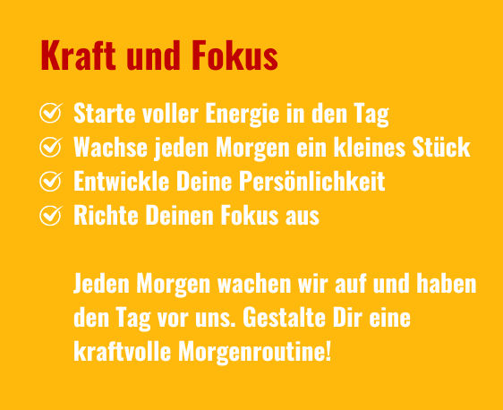 Kraft und Fokus Kraft und Fokus