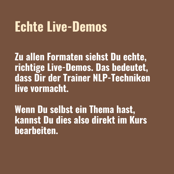 Coaching mit NLP Demo Text