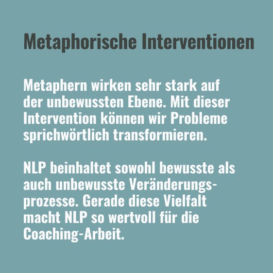 Coaching mit NLP Metaphern Text