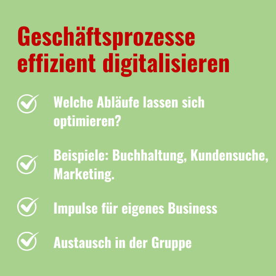 Digitalisierung Geschäftsprozesse Text