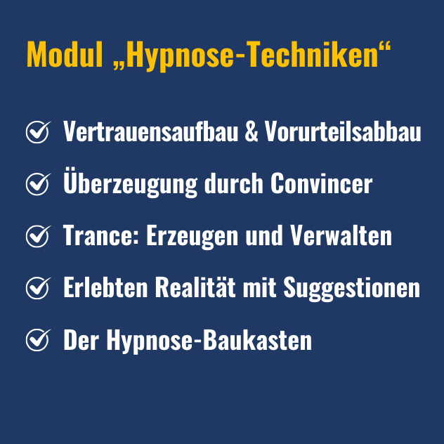 Modul „Hypnose-Techniken“