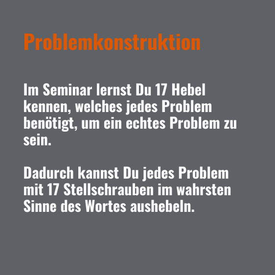Tagesseminar Hypnosystemisch Problemkonstruktion Text