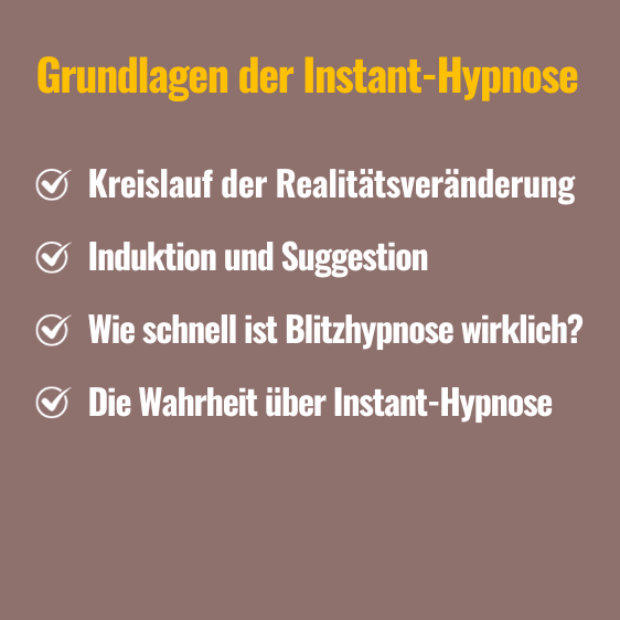 Grundlagen der Instant-Hypnose Text