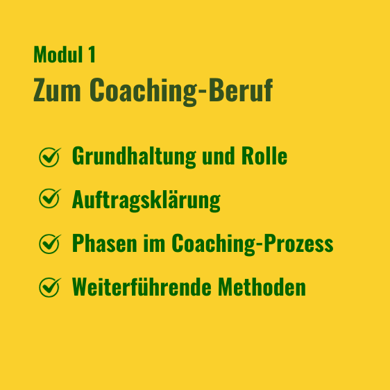 Coaching Grundlagen Modul 1