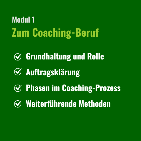Coaching Grundlagen Modul 1