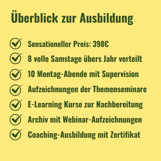 Überblick zur Life Coach Ausbildung Text