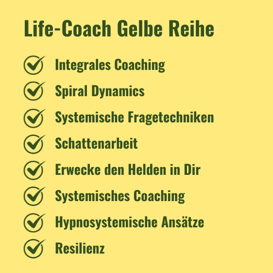 Überblick Life Coach Gelb