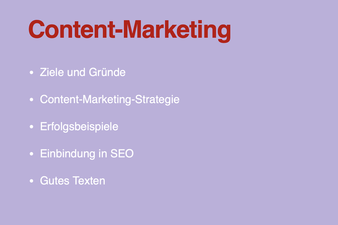 Content Marketing