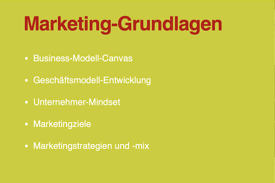 Marketing Grundlagen Marketing Grundlagen