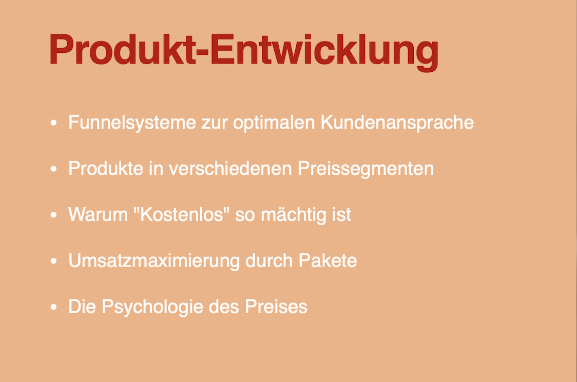 Produktentwicklung Produktentwicklung