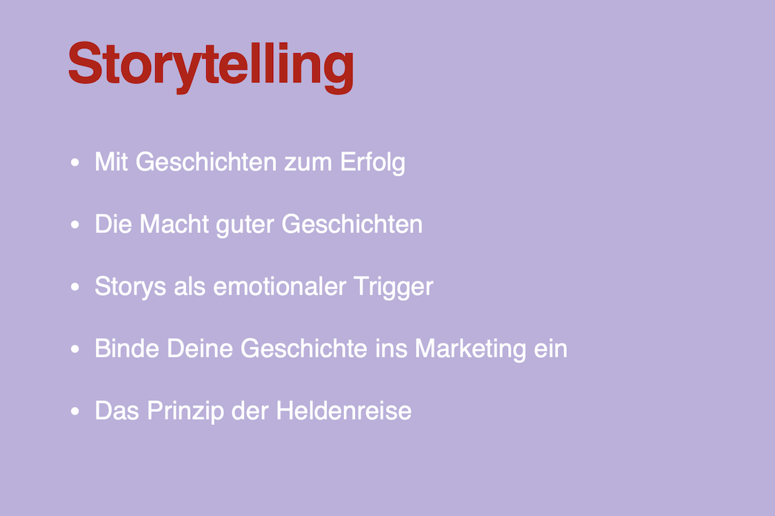 Storytelling