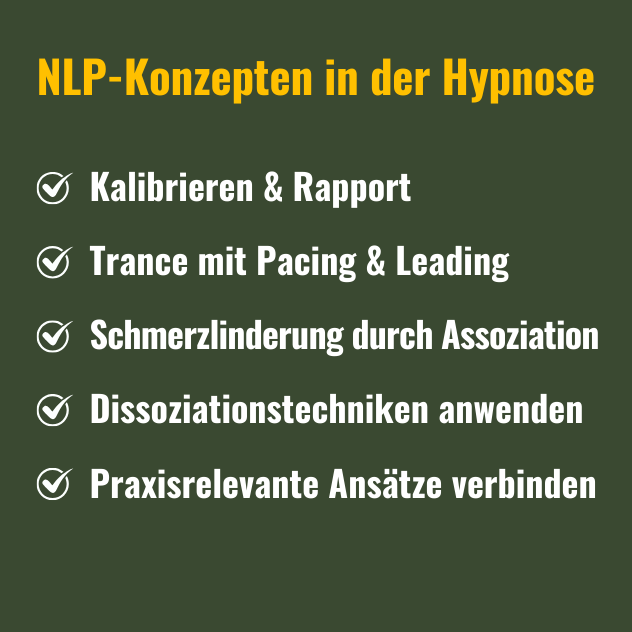 NLP-Konzepten in der Hypnose
