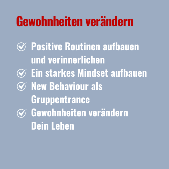 Gewohnheiten verändern