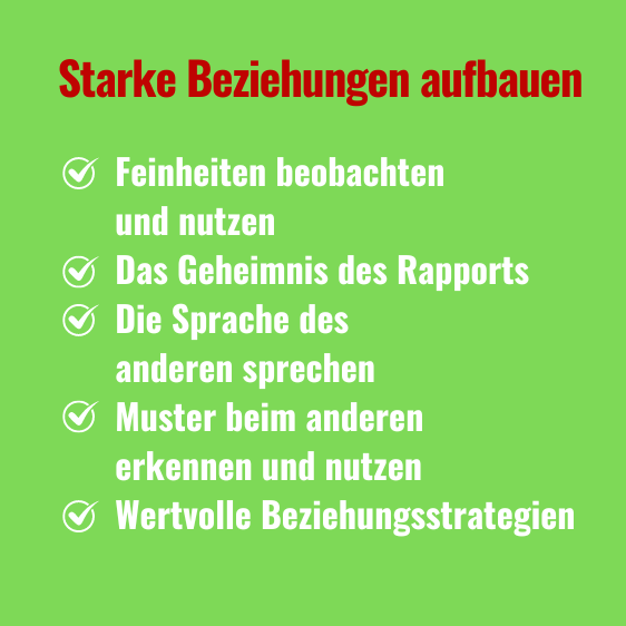Starke Beziehungen aufbauen Text