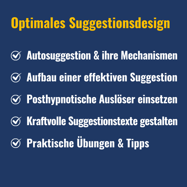 Optimales Suggestionsdesign