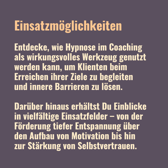 Trance Anwendungen Text