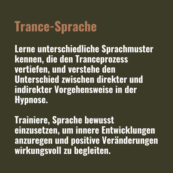 Trance-Sprache Text