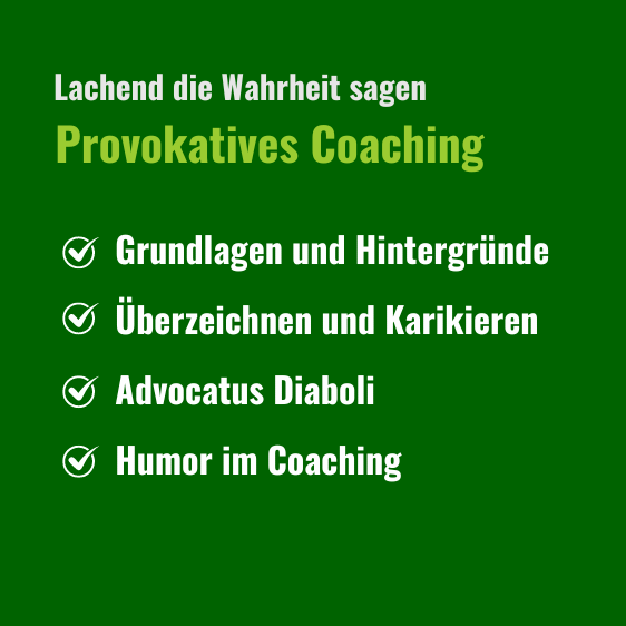Provokatives Coaching Text